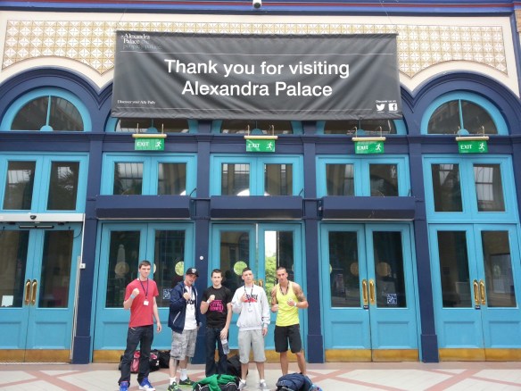 The five IATBA Haringey Cup finalists after the final weigh-in
